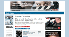 Desktop Screenshot of chat-online.dk