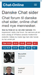 Mobile Screenshot of chat-online.dk