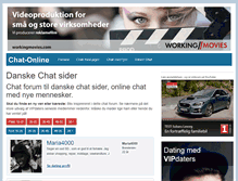 Tablet Screenshot of chat-online.dk